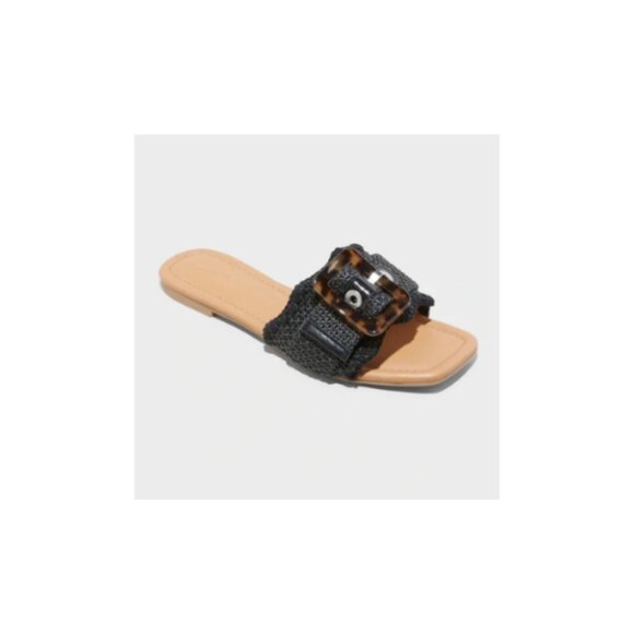 Universal Thread Shoes - Universal Thread Women's Chrissy Slide Sandals with Memory Foam Insole